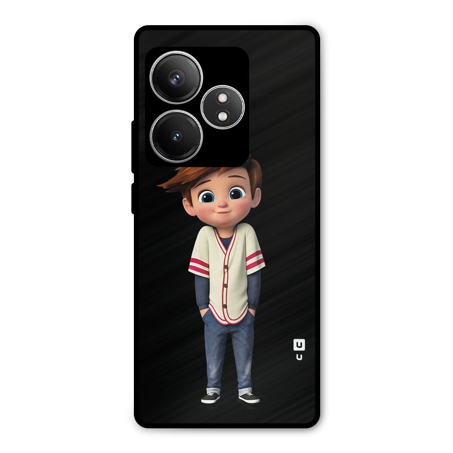 Cute Boy Tim Metal Back Case for Realme GT 6T