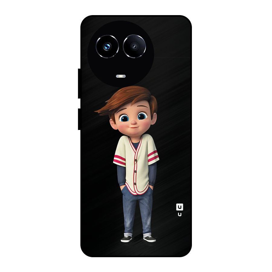 Cute Boy Tim Metal Back Case for Realme Narzo 60X