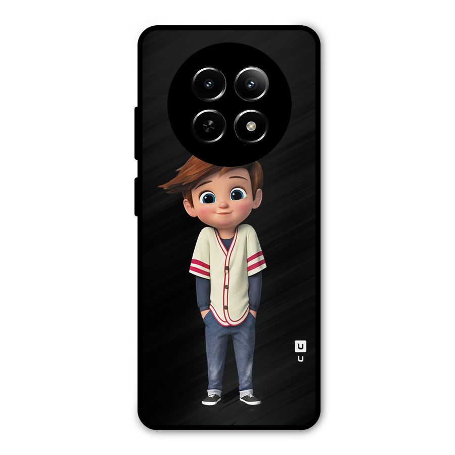 Cute Boy Tim Metal Back Case for Realme Narzo N65