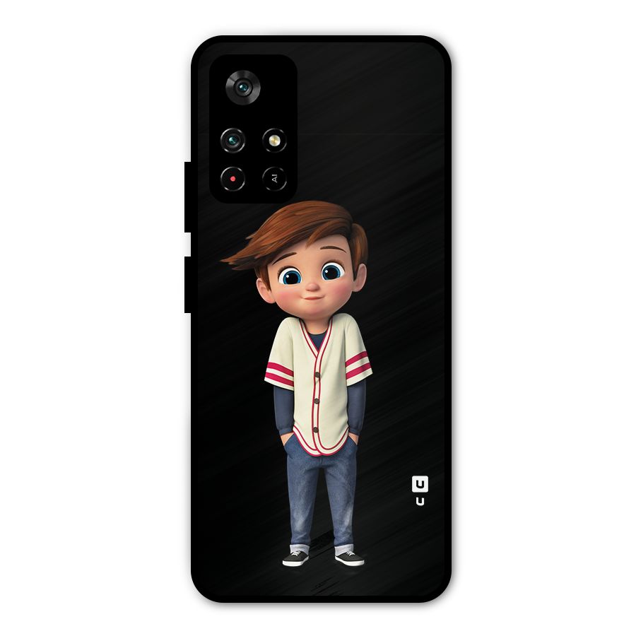 Cute Boy Tim Metal Back Case for Redmi Note 11T 5G