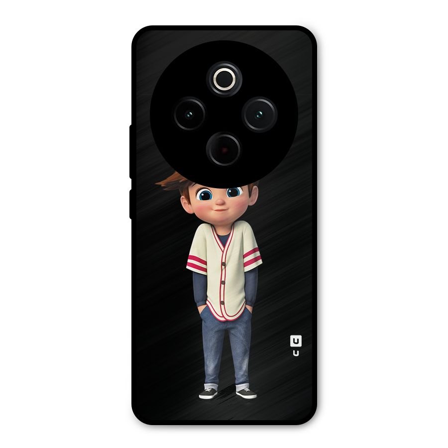 Cute Boy Tim Metal Back Case for Vivo T4