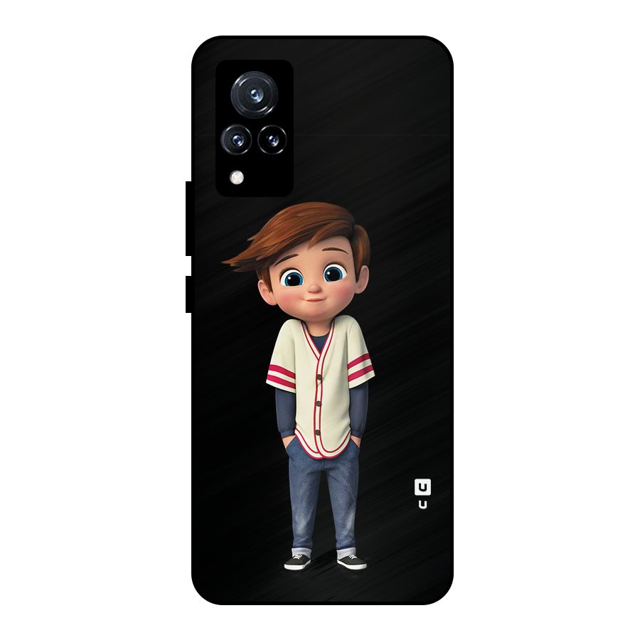 Cute Boy Tim Metal Back Case for Vivo V21 5G
