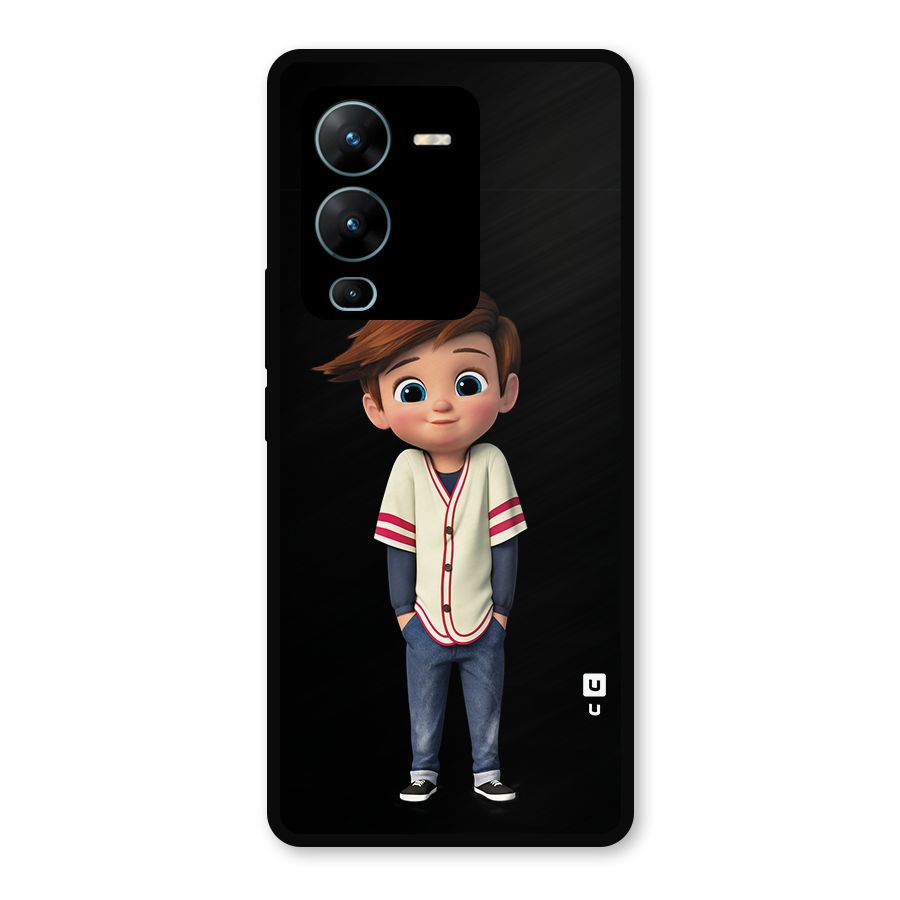 Cute Boy Tim Metal Back Case for Vivo V25 Pro