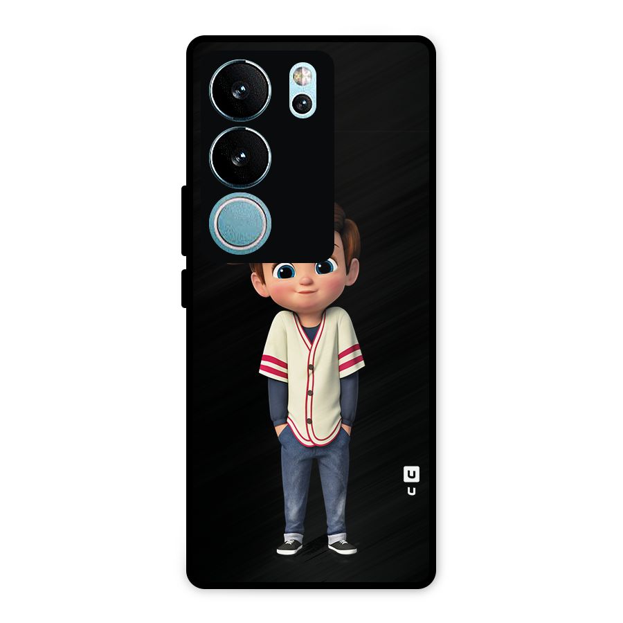 Cute Boy Tim Metal Back Case for Vivo V29