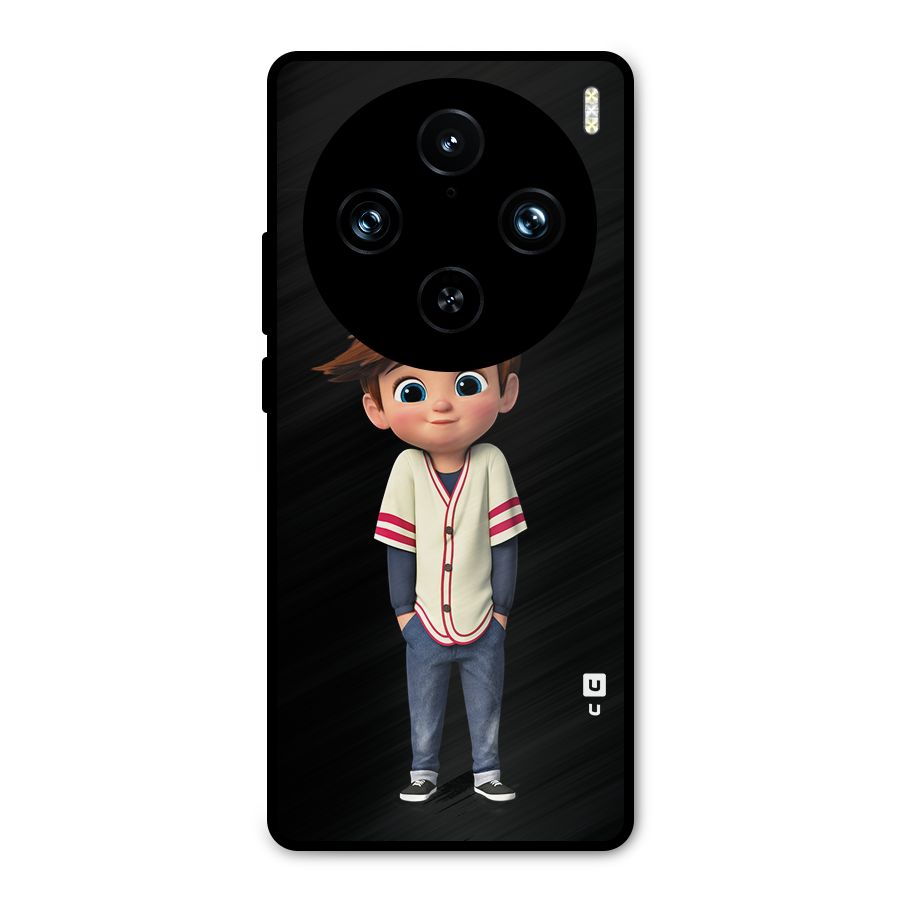 Cute Boy Tim Metal Back Case for Vivo X100 Pro