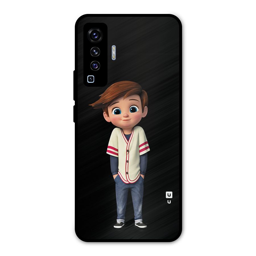 Cute Boy Tim Metal Back Case for Vivo X50