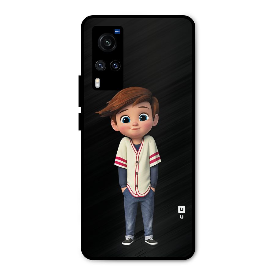 Cute Boy Tim Metal Back Case for Vivo X60