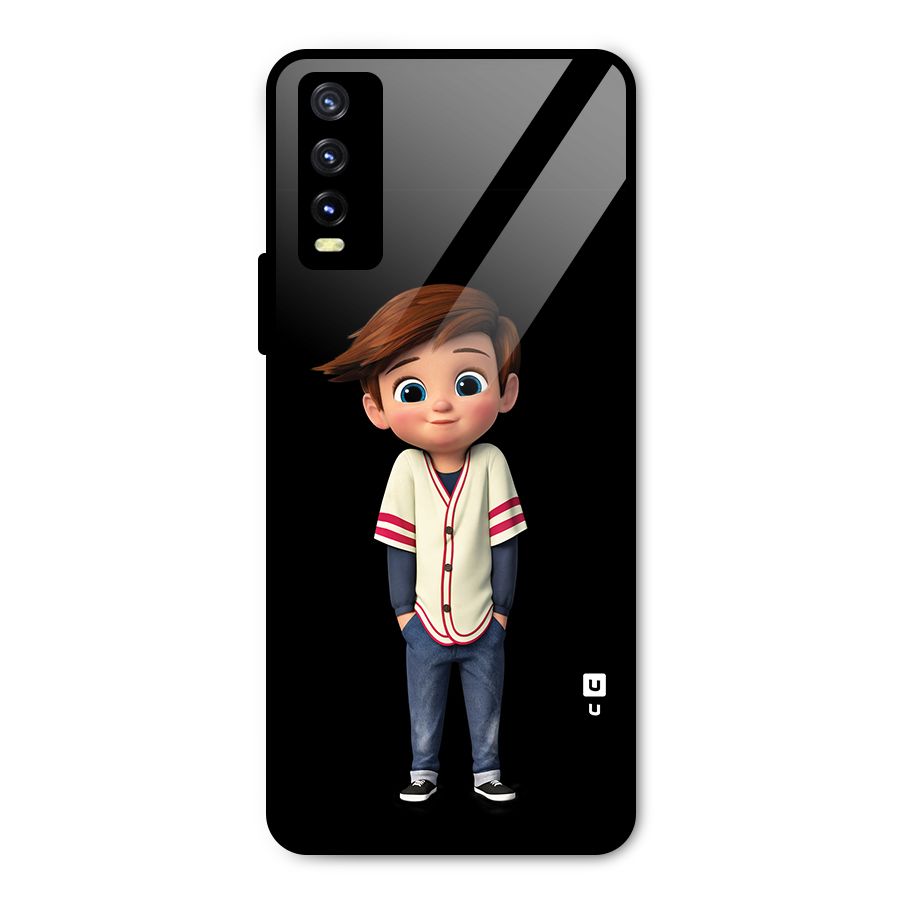 Cute Boy Tim Metal Back Case for Vivo Y20 2021