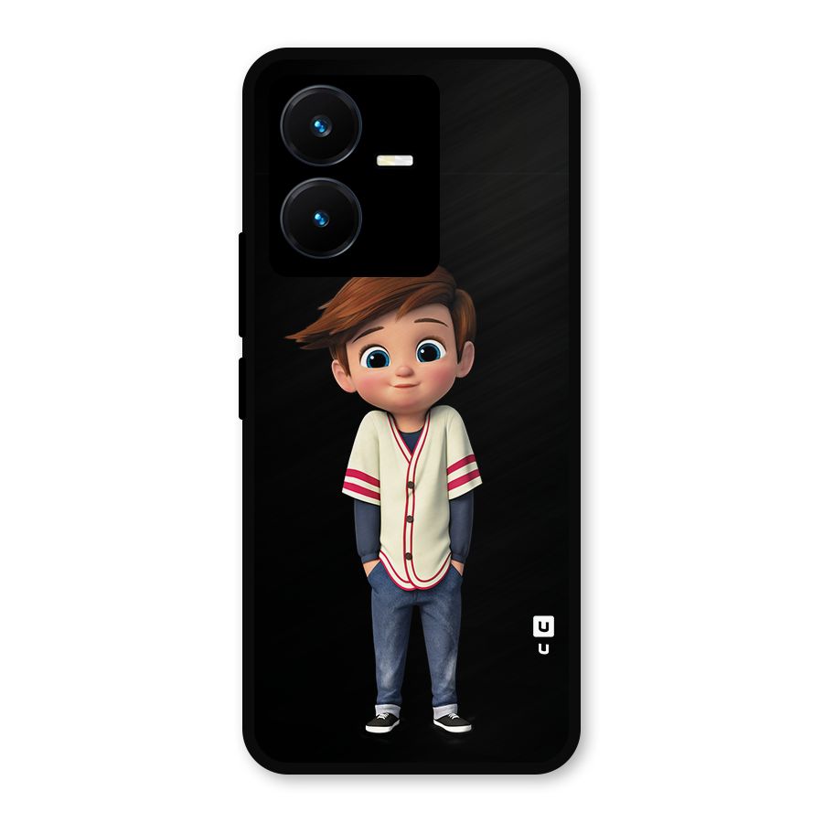Cute Boy Tim Metal Back Case for Vivo Y22