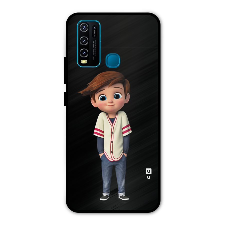 Cute Boy Tim Metal Back Case for Vivo Y30