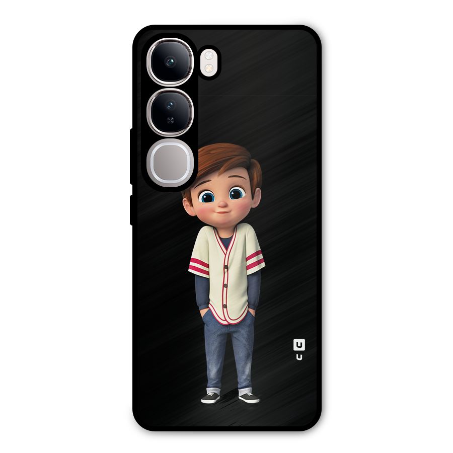 Cute Boy Tim Metal Back Case for Vivo Y300