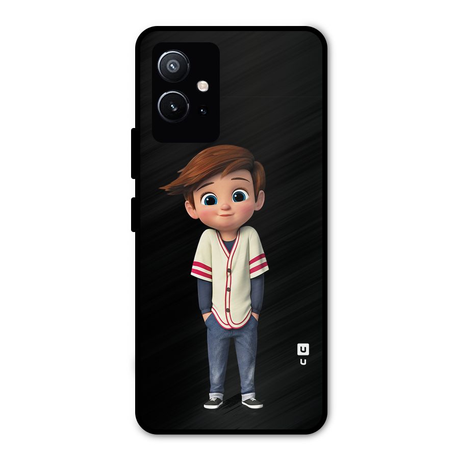Cute Boy Tim Metal Back Case for Vivo Y75 5G