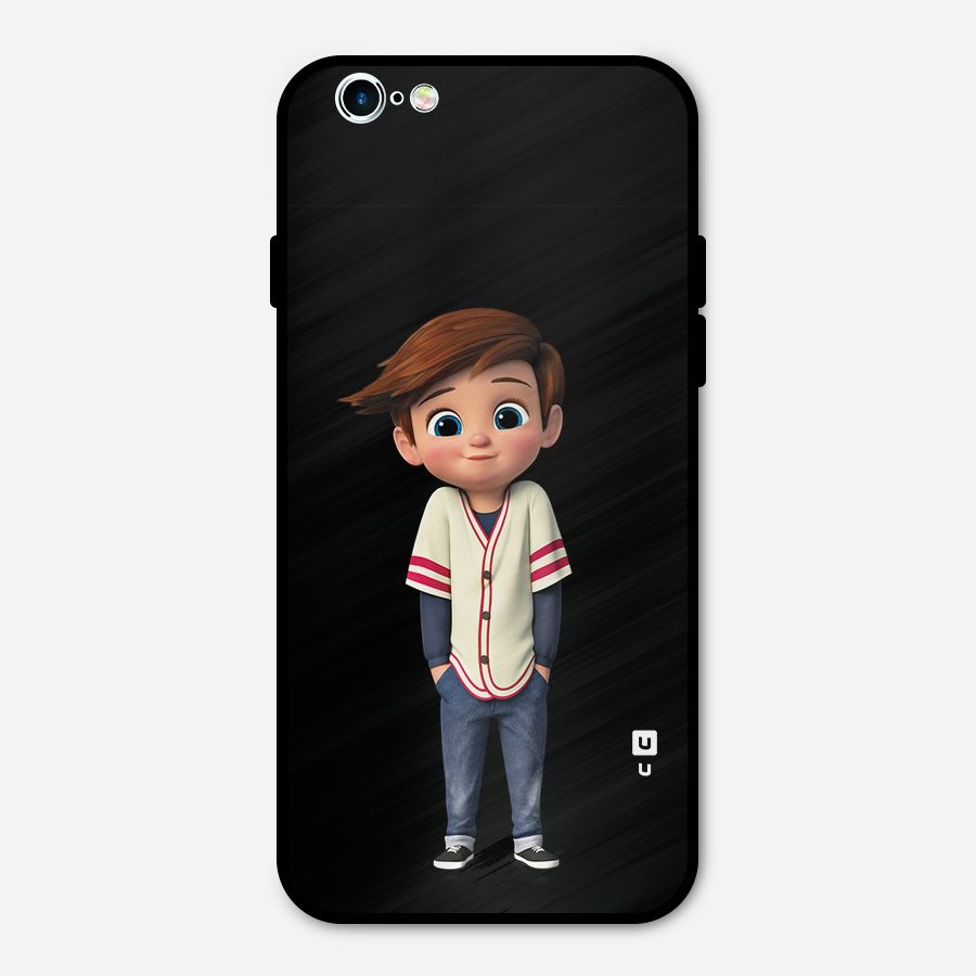 Cute Boy Tim Metal Back Case for iPhone 6 6s