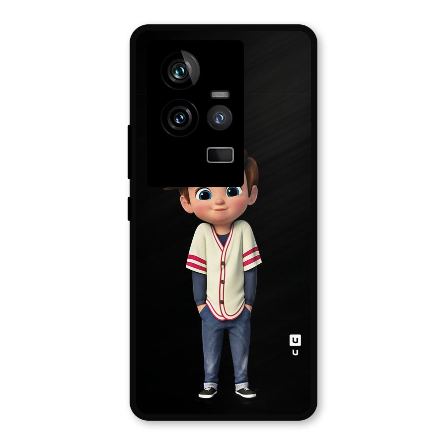 Cute Boy Tim Metal Back Case for iQOO 11 5G