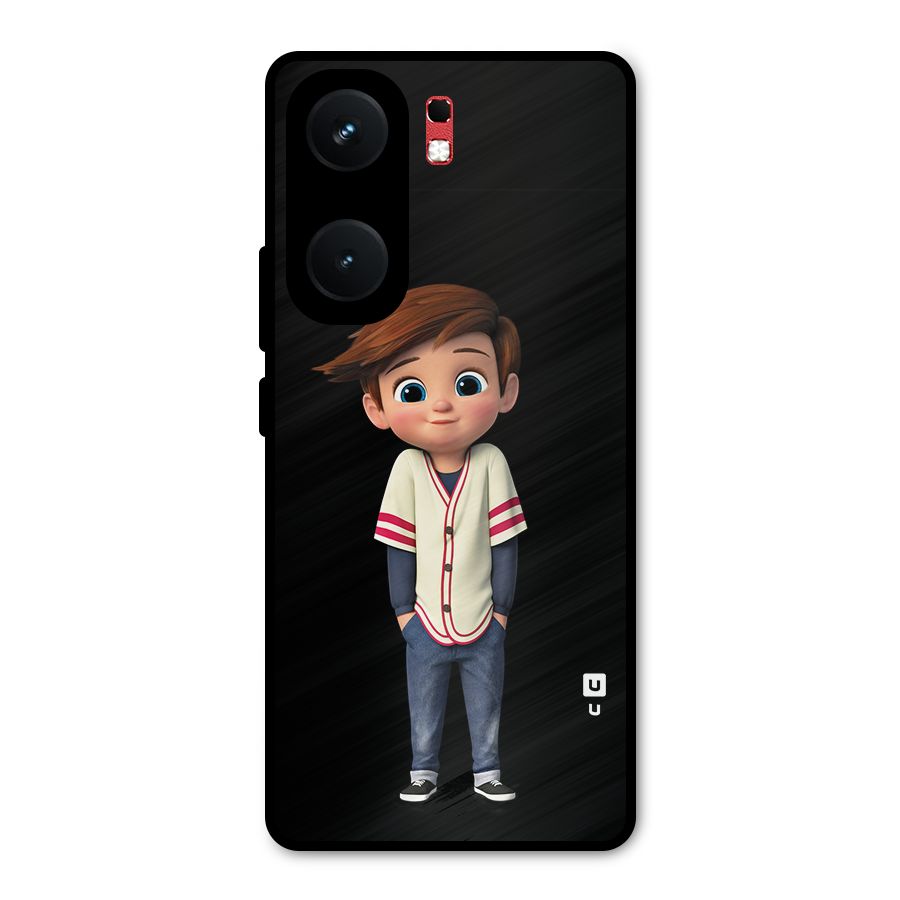 Cute Boy Tim Metal Back Case for iQOO Neo 9 Pro