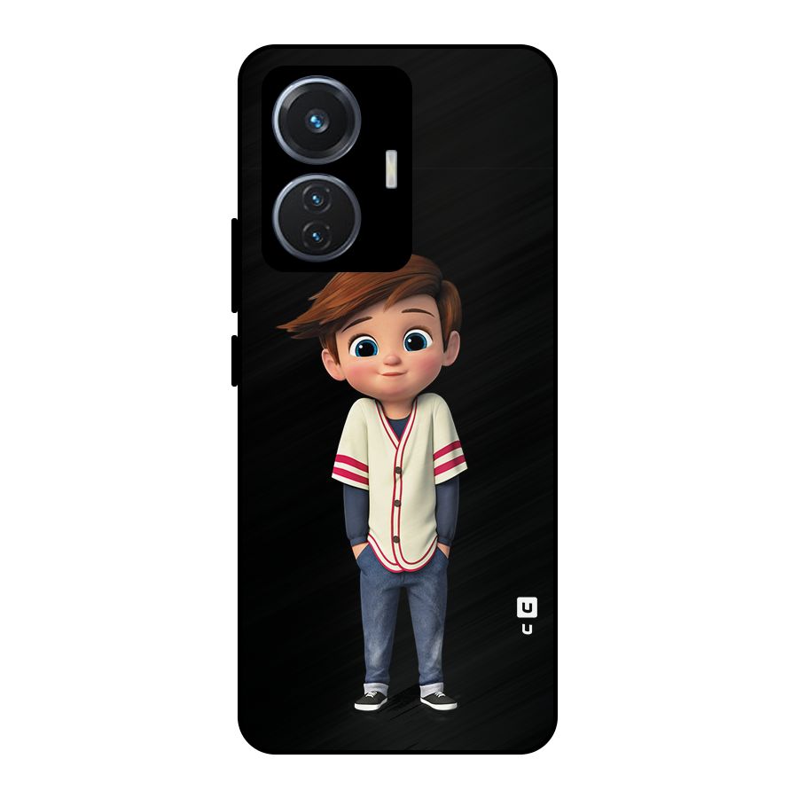 Cute Boy Tim Metal Back Case for iQOO Z6 44W