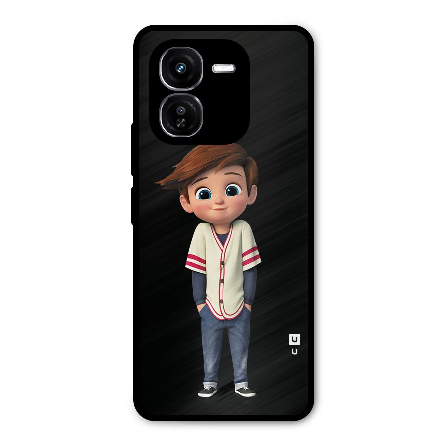 Cute Boy Tim Metal Back Case for iQOO Z9x