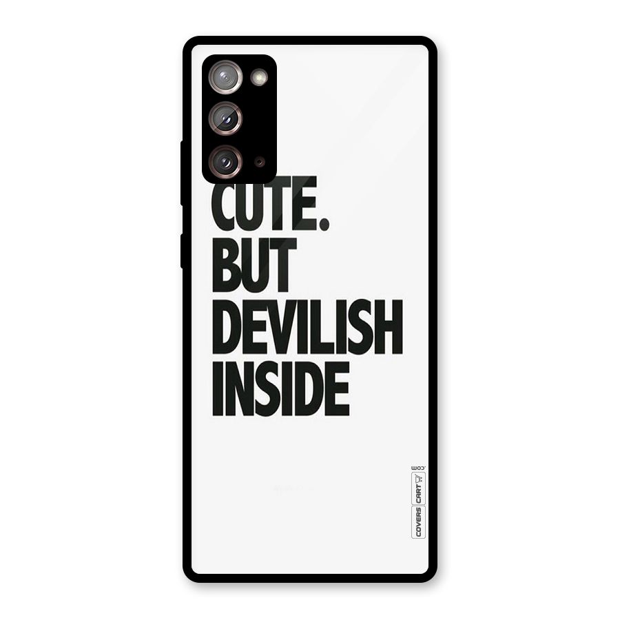 Cute But Devil Glass Back Case for Galaxy Note 20