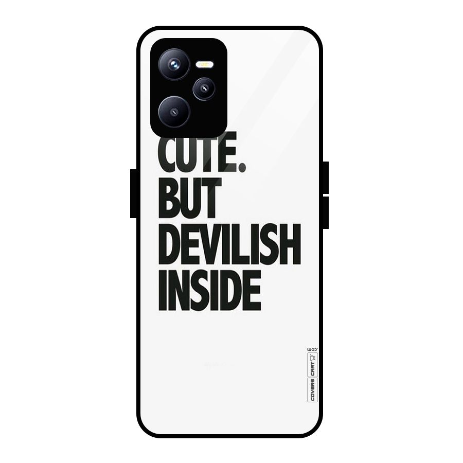 Cute But Devil Glass Back Case for Realme C35