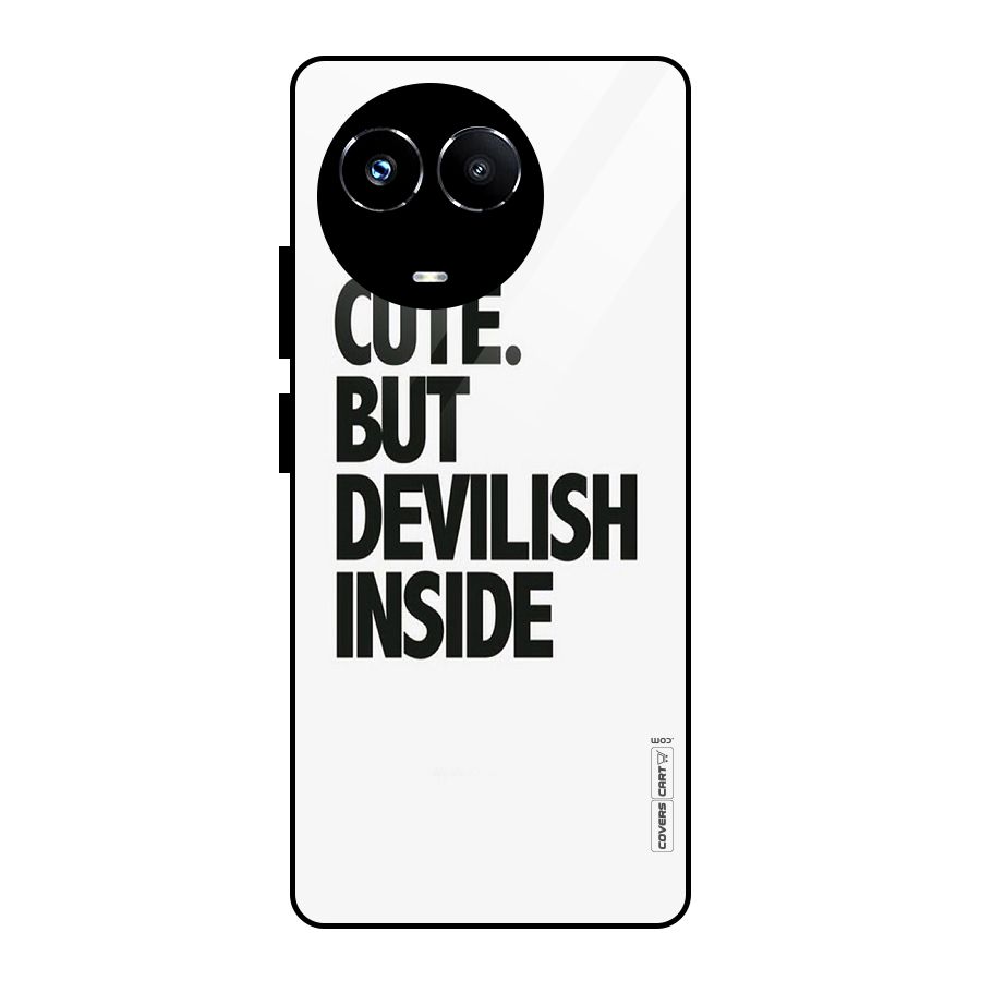 Cute But Devil Glass Back Case for Realme Narzo 60X
