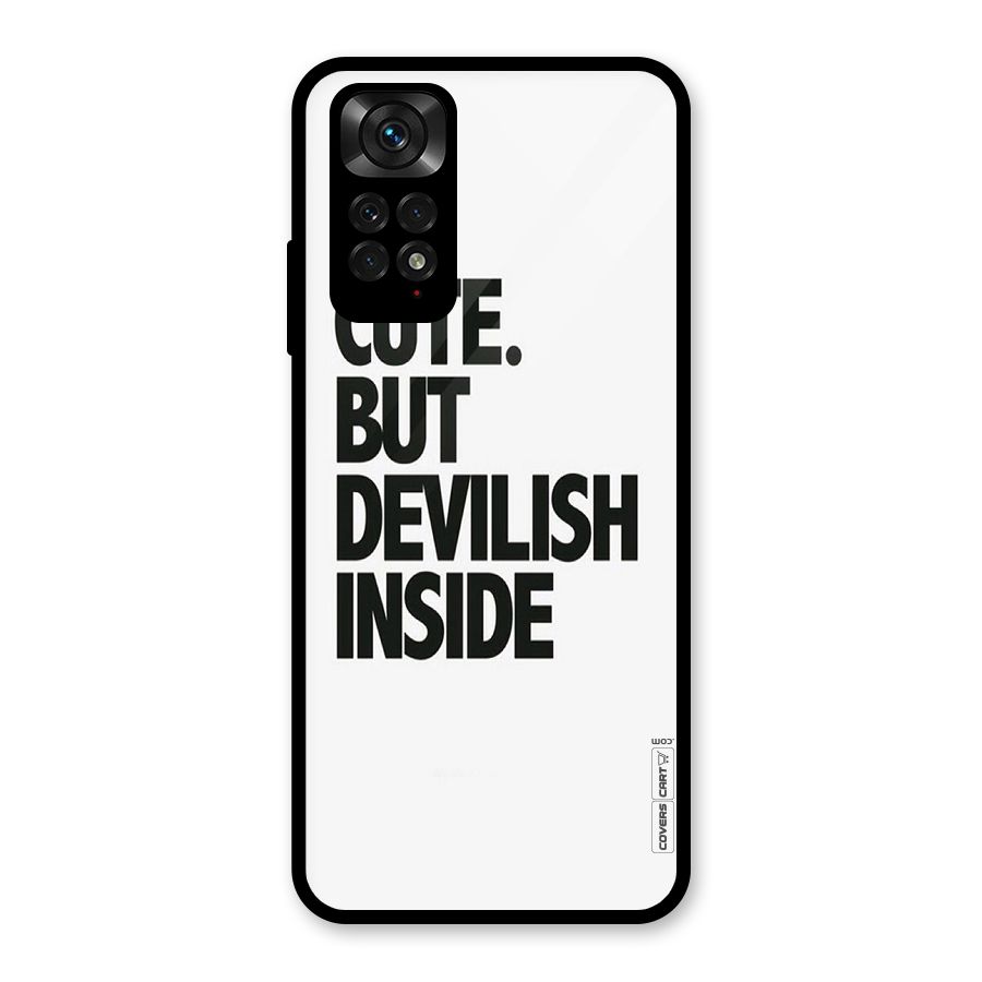 Cute But Devil Glass Back Case for Redmi Note 11S