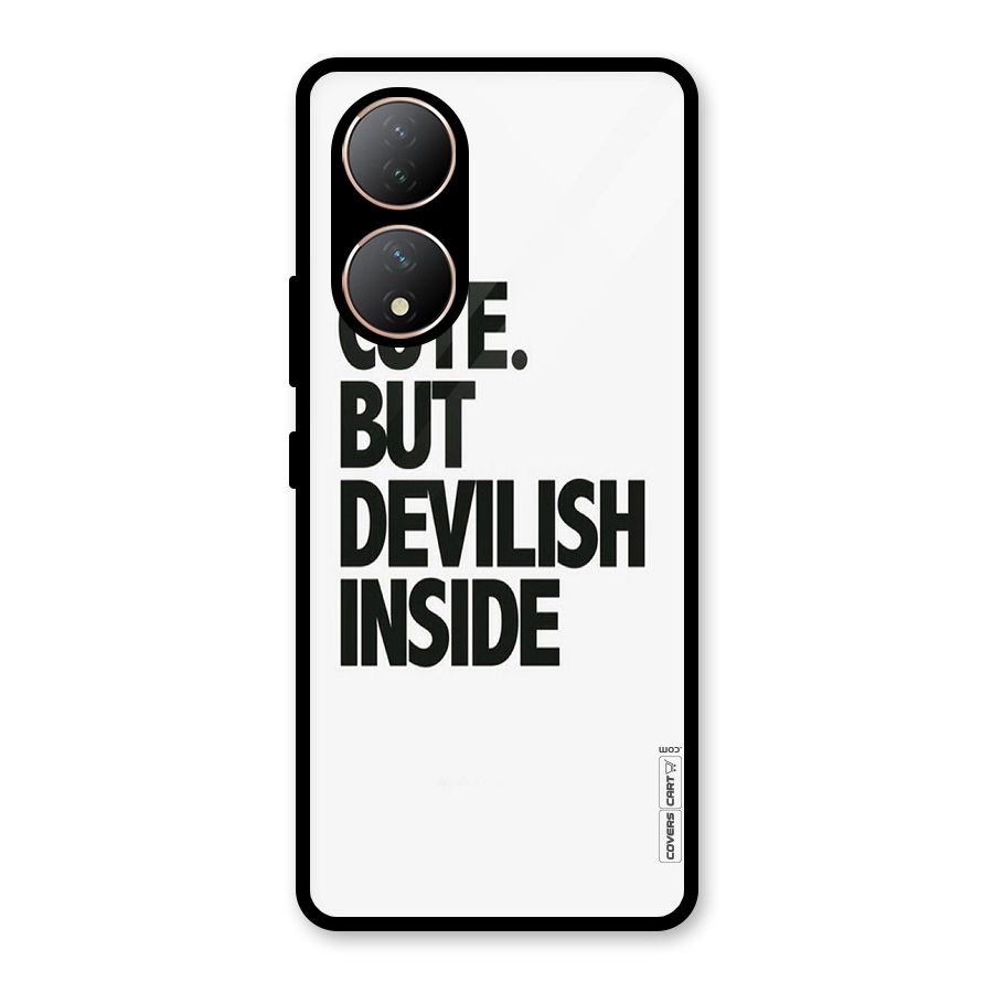 Cute But Devil Glass Back Case for Vivo Y100A