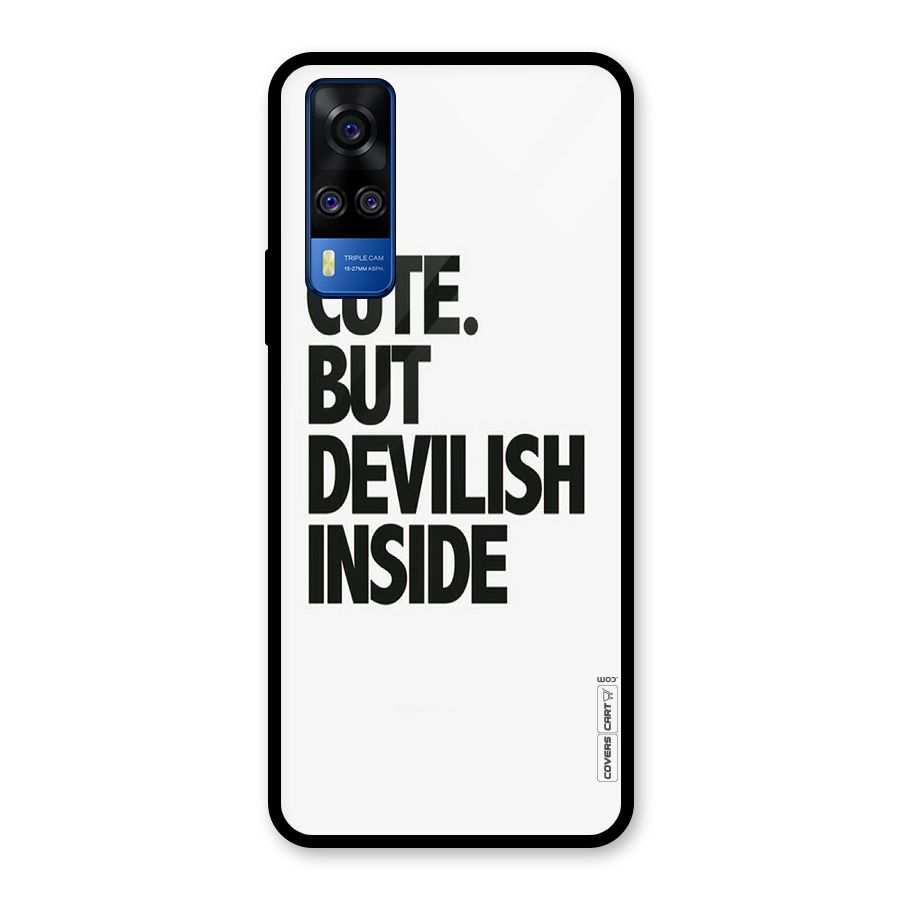 Cute But Devil Glass Back Case for Vivo Y31