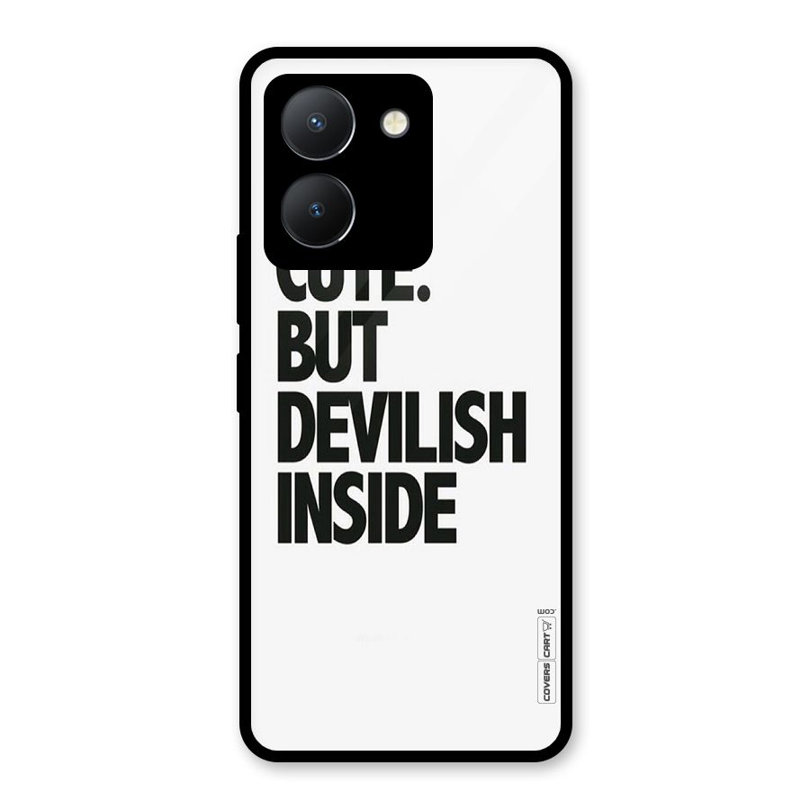 Cute But Devil Glass Back Case for Vivo Y36