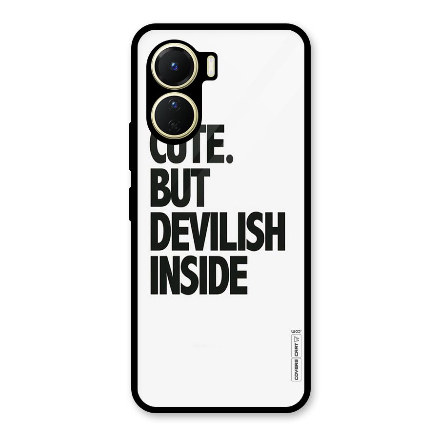 Cute But Devil Glass Back Case for Vivo Y56