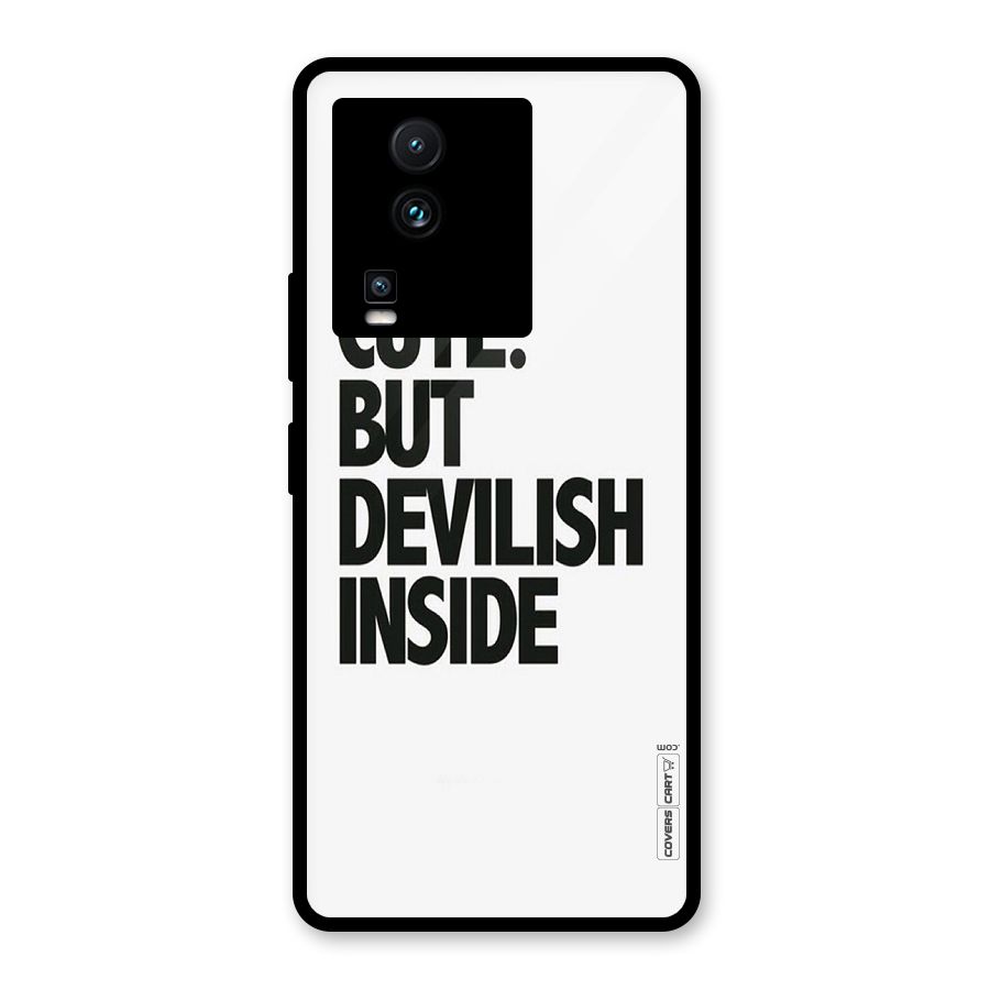 Cute But Devil Glass Back Case for Vivo iQOO Neo 7