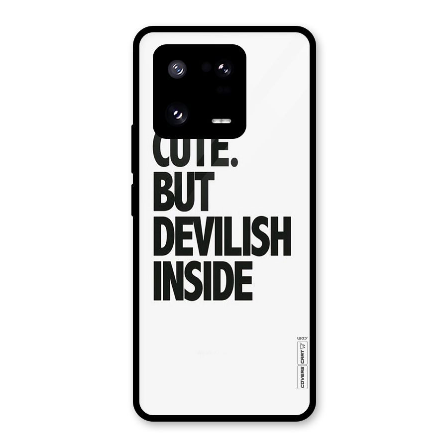 Cute But Devil Glass Back Case for Xiaomi 13 Pro