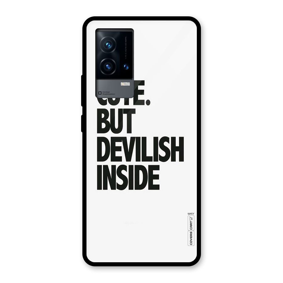 Cute But Devil Glass Back Case for iQOO 9 5G
