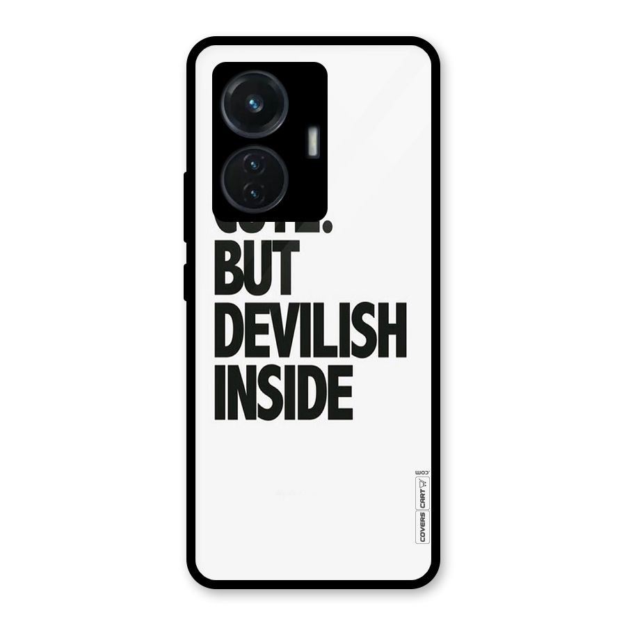 Cute But Devil Glass Back Case for iQOO Z6 44W