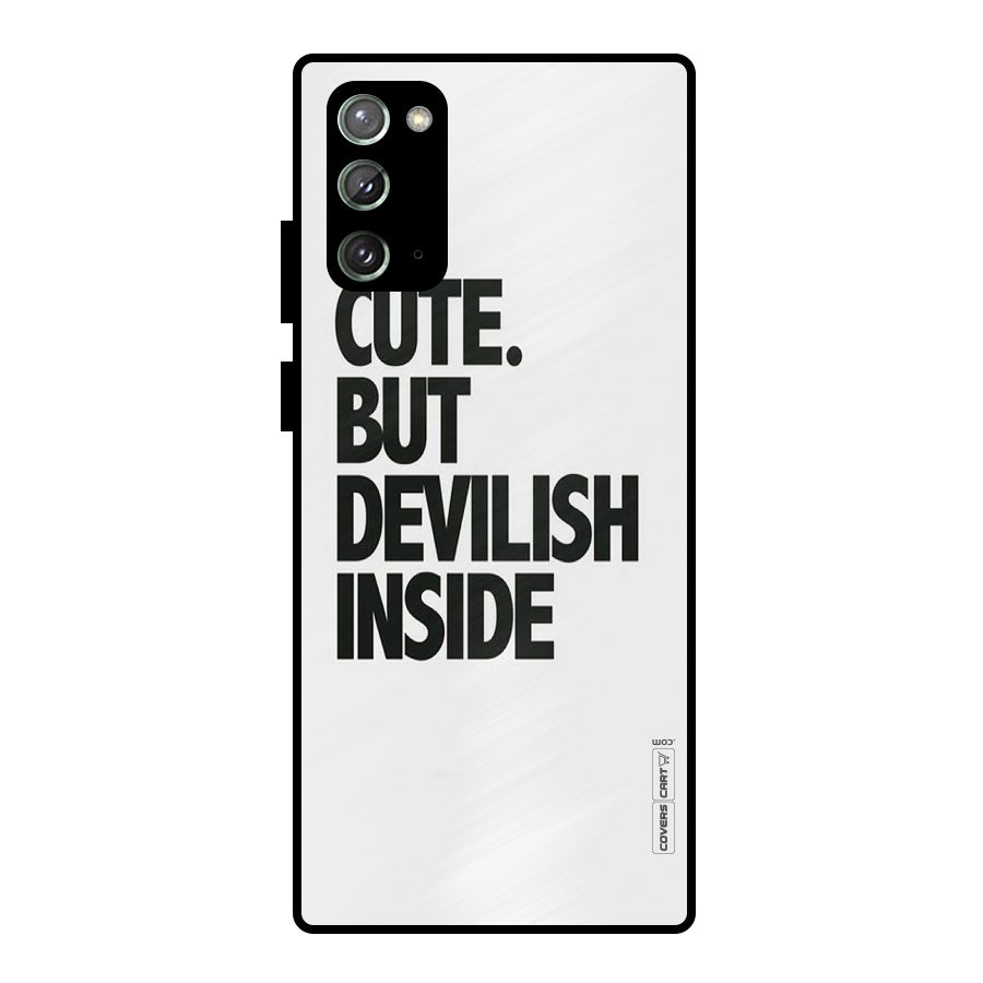 Cute But Devil Metal Back Case for Galaxy Note 20