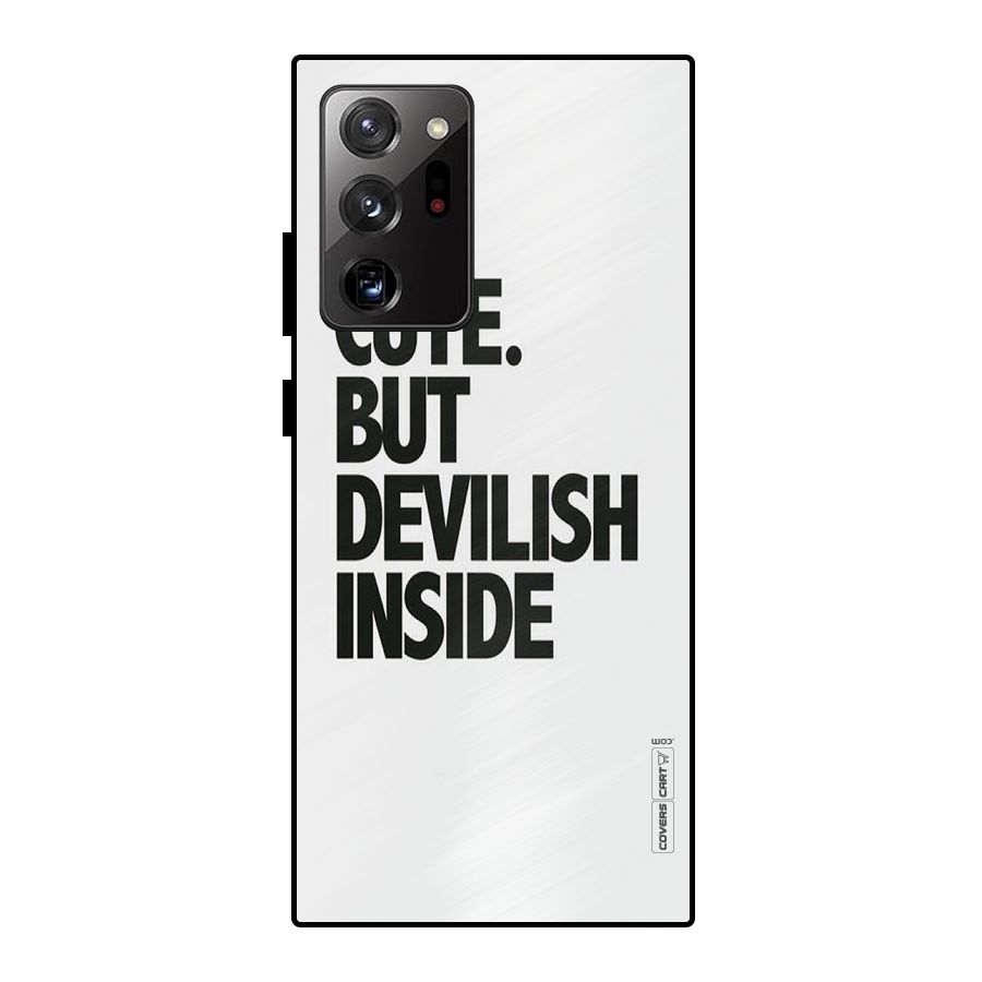 Cute But Devil Metal Back Case for Galaxy Note 20 Ultra