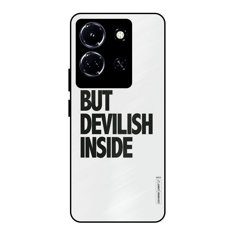 Cute But Devil Metal Back Case for Infinix Note 30 5G