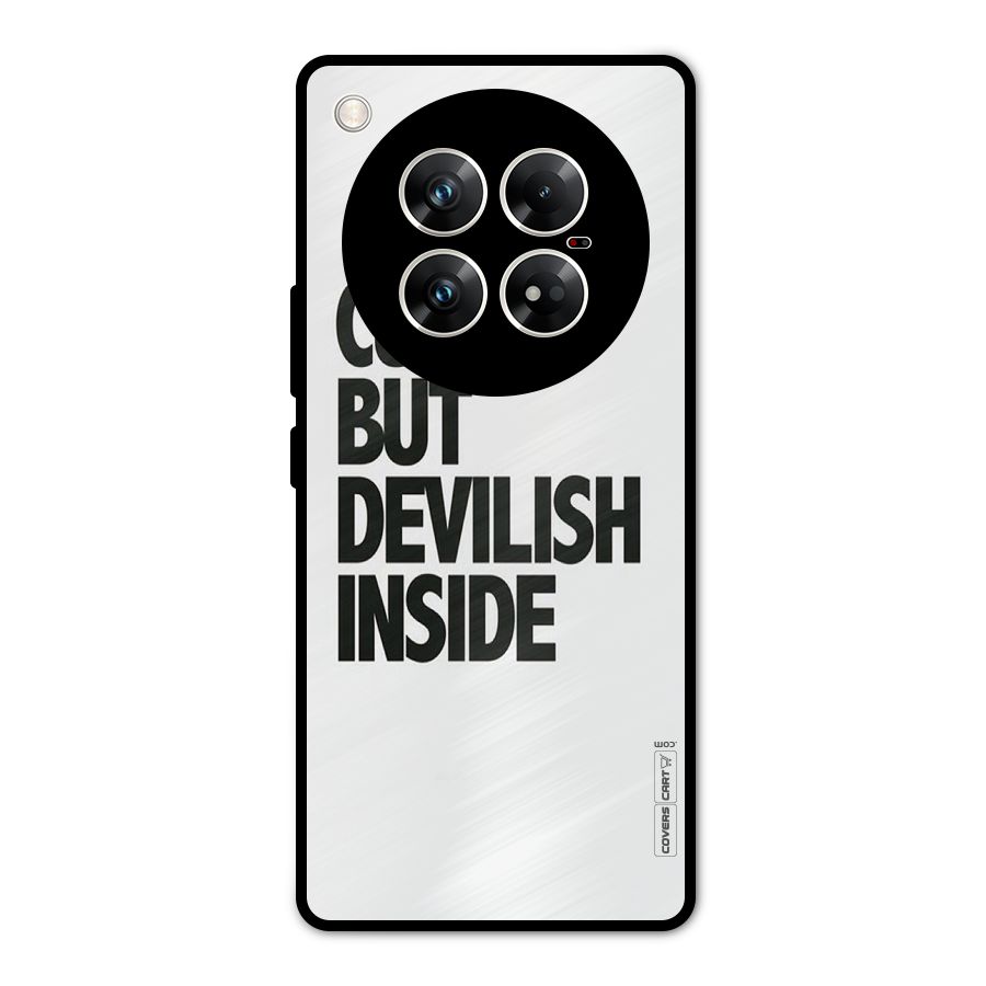 Cute But Devil Metal Back Case for Infinix Zero 40 5G