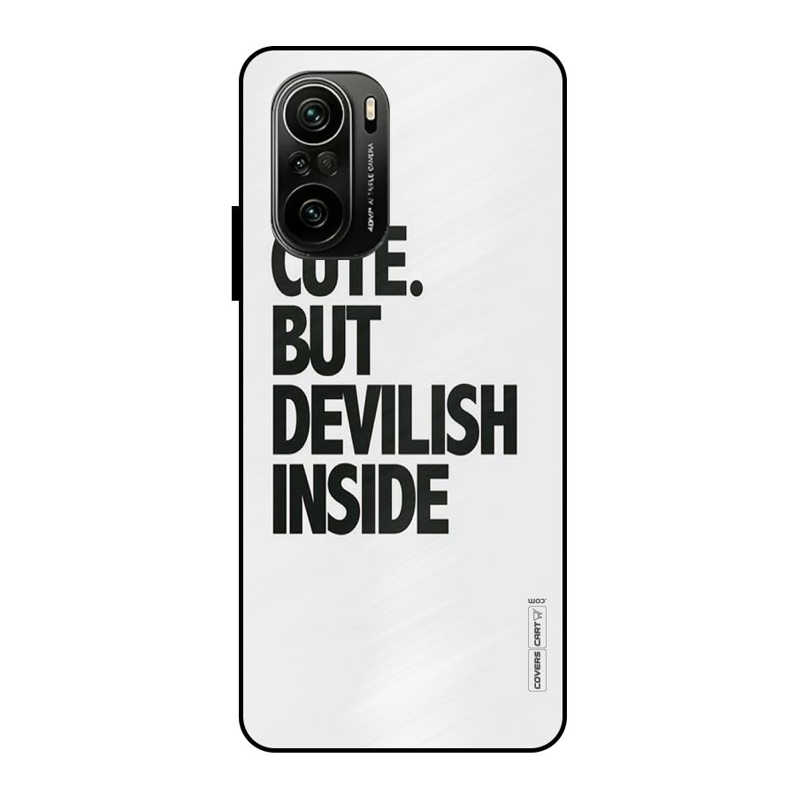 Cute But Devil Metal Back Case for Mi 11X Pro