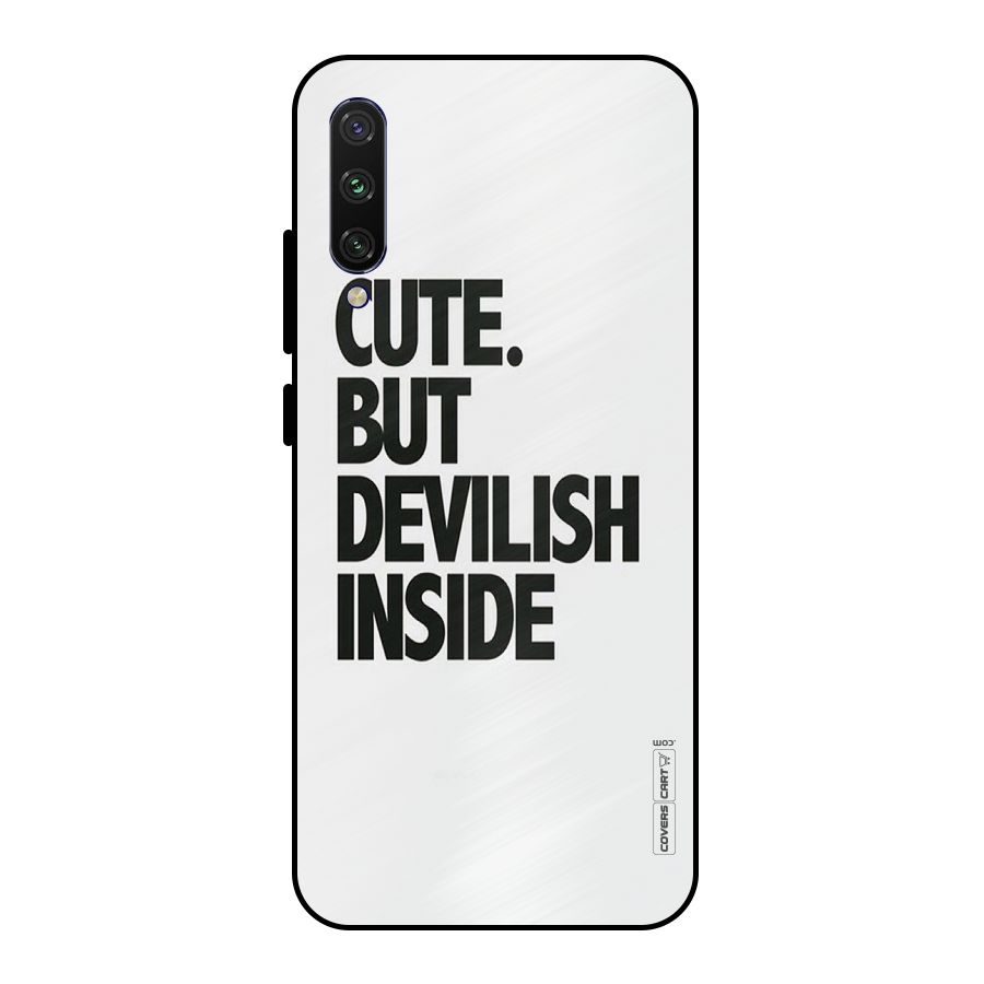 Cute But Devil Metal Back Case for Mi A3