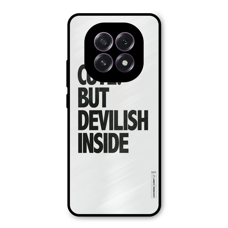 Cute But Devil Metal Back Case for Oppo F29