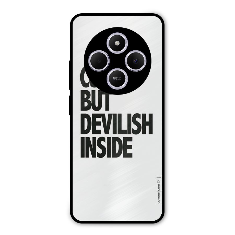 Cute But Devil Metal Back Case for Poco M7