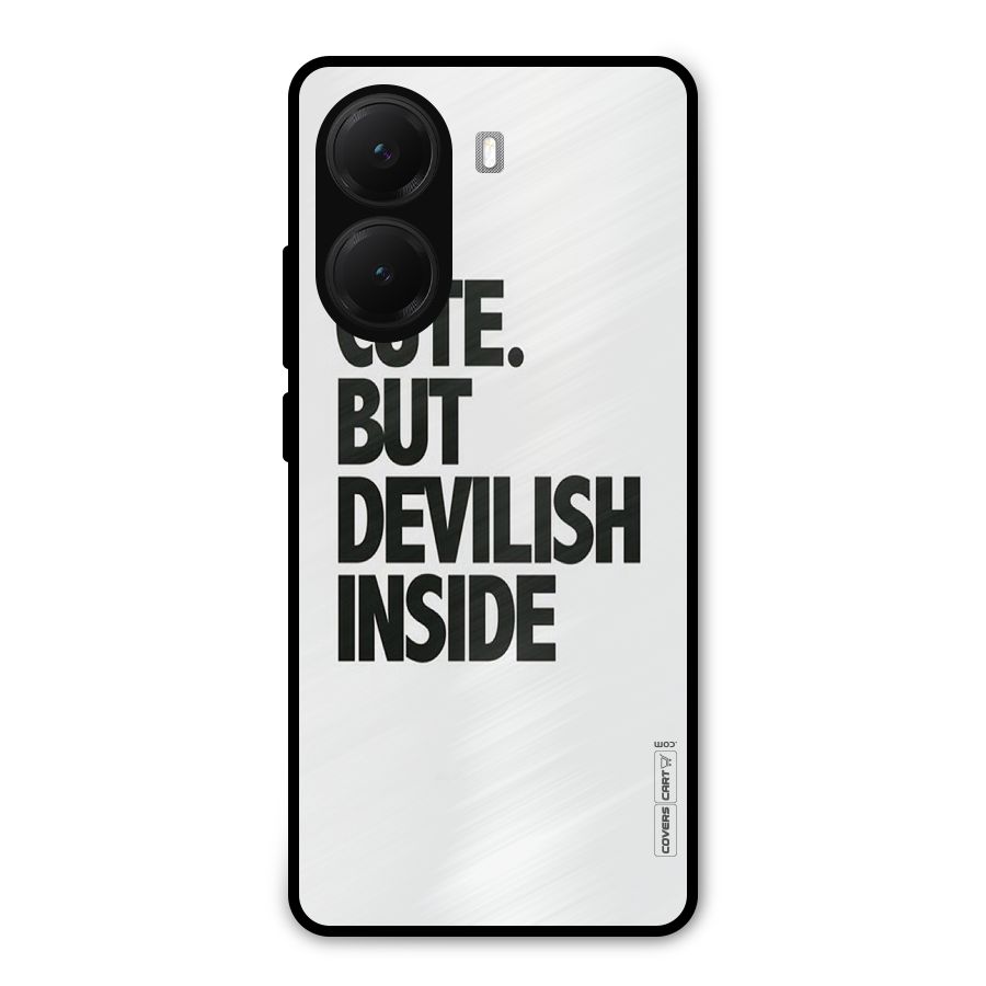 Cute But Devil Metal Back Case for Poco X7 Pro