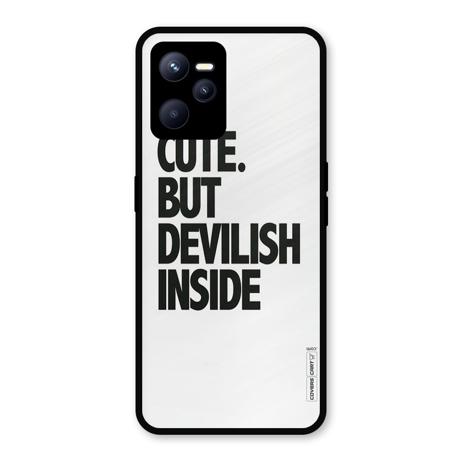 Cute But Devil Metal Back Case for Realme C35
