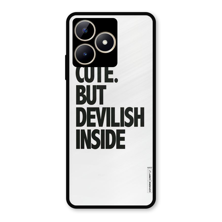 Cute But Devil Metal Back Case for Realme C53