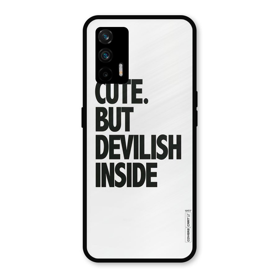 Cute But Devil Metal Back Case for Realme GT 5G