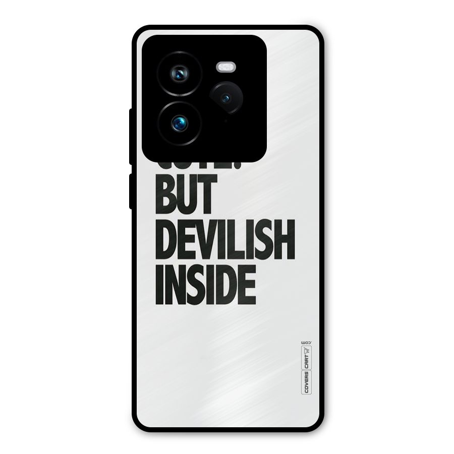 Cute But Devil Metal Back Case for Realme GT 7 Pro