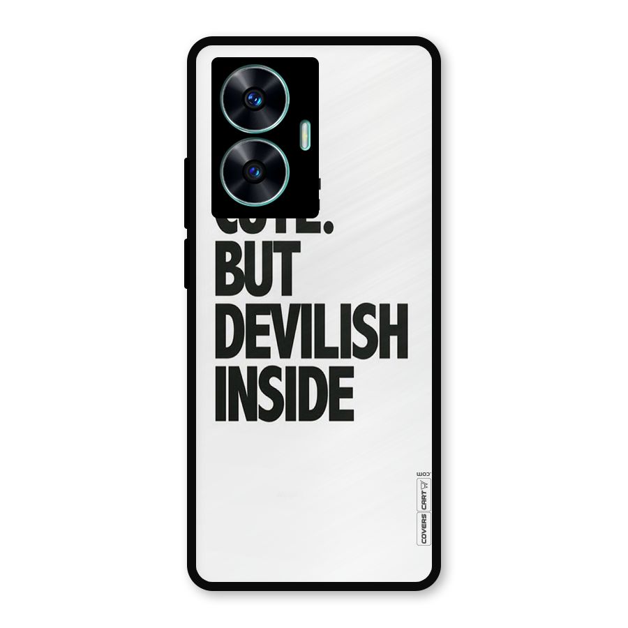 Cute But Devil Metal Back Case for Realme Narzo N55