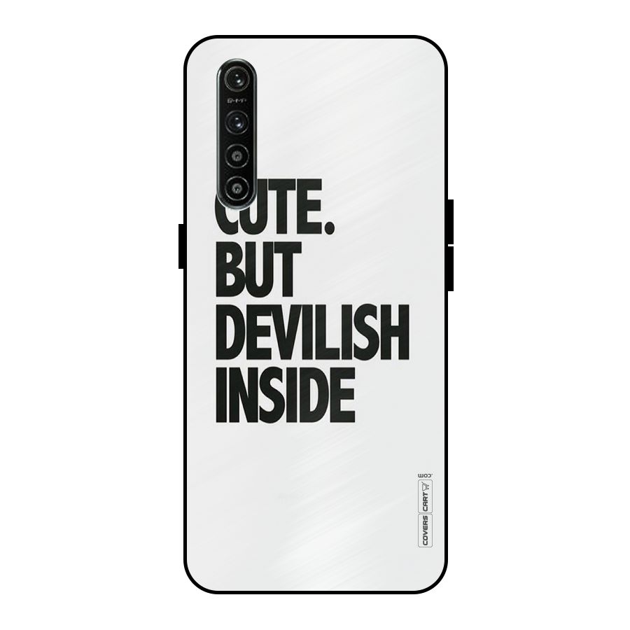Cute But Devil Metal Back Case for Realme XT