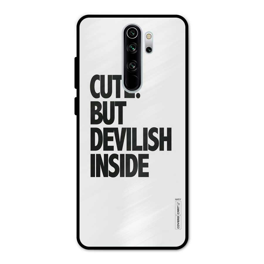 Cute But Devil Metal Back Case for Redmi Note 8 Pro