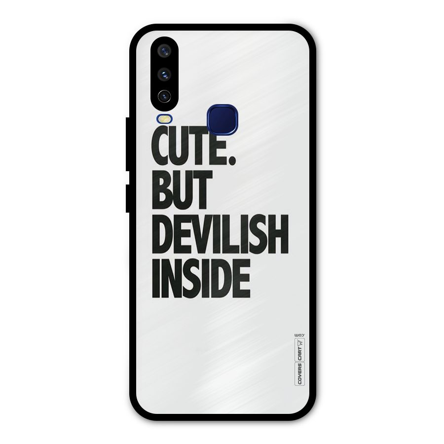 Cute But Devil Metal Back Case for Vivo V17